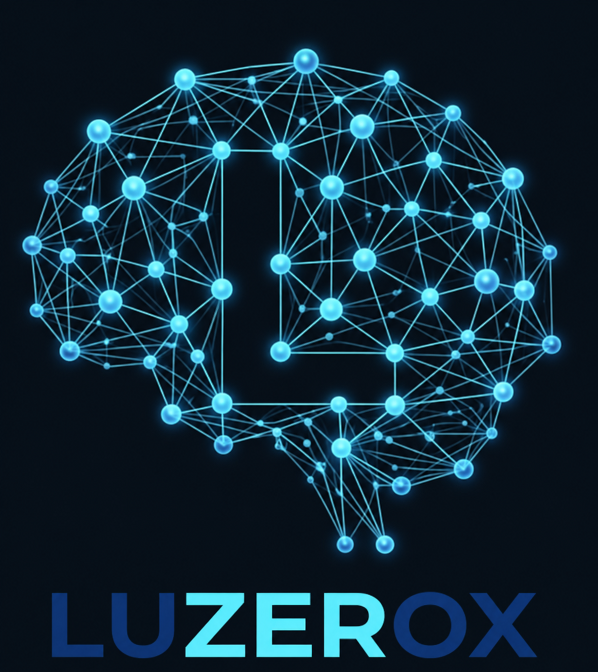 Luzerox: cerebro formado por conexiones y nodos celestes